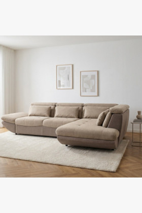 Moderne Eckcouch Park mit Schlaffunktion und Stauraum